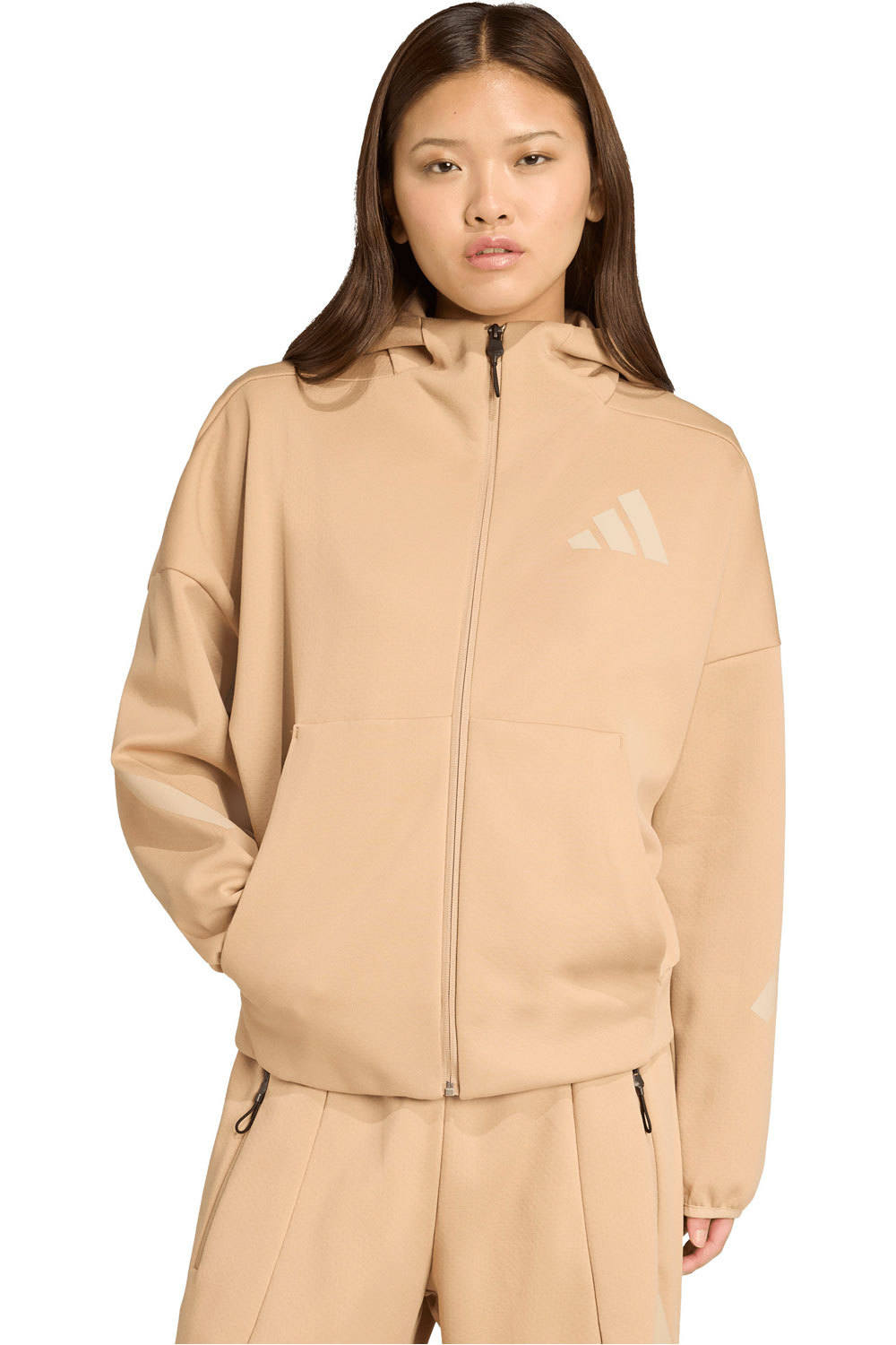 adidas sudadera mujer W Z.N.E. FZ vista frontal