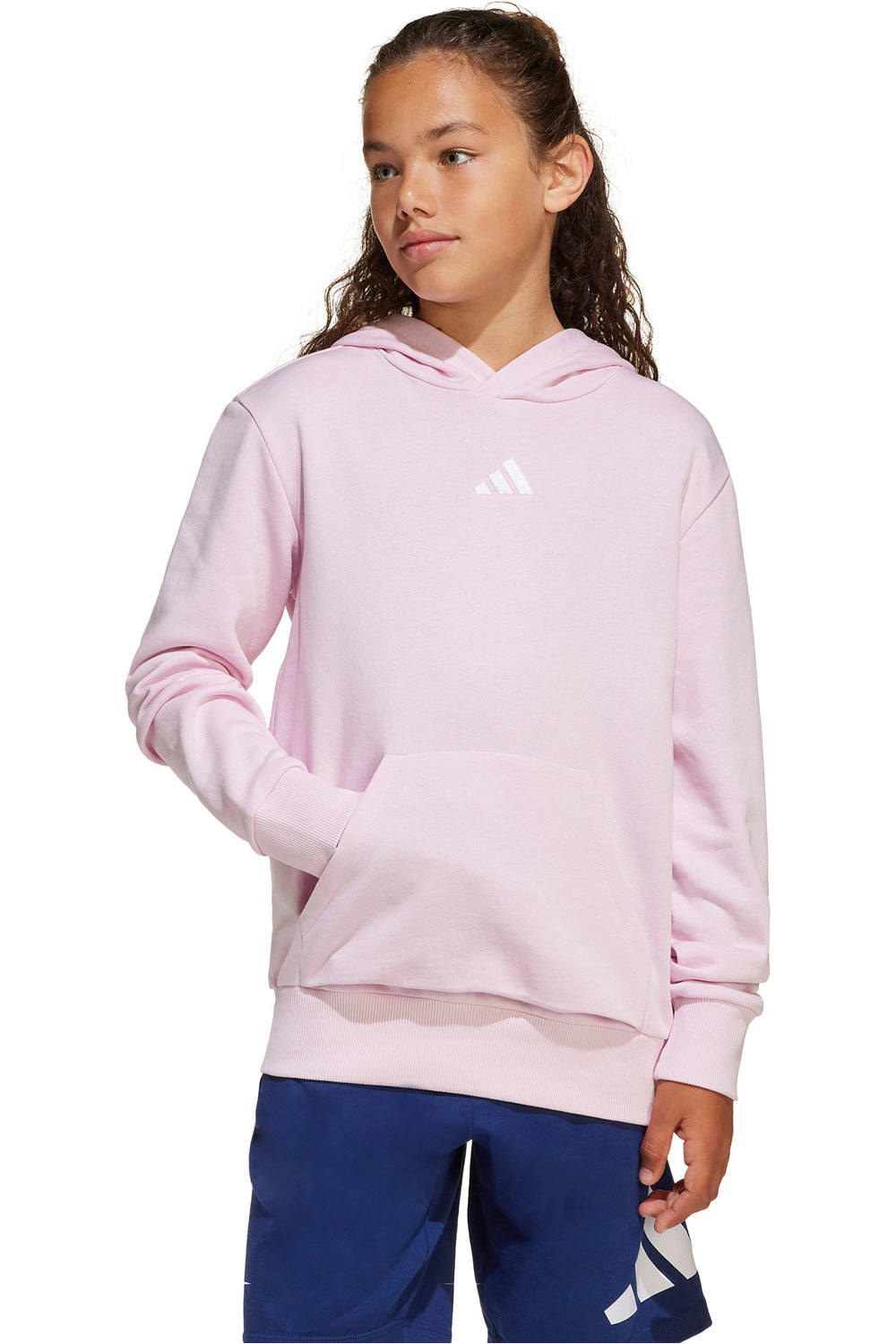 adidas sudadera niña J SL FL HD 225 vista frontal