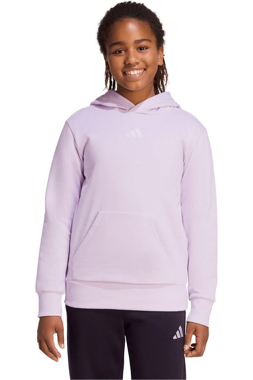 adidas sudadera niña J SL FL HD 225 vista frontal