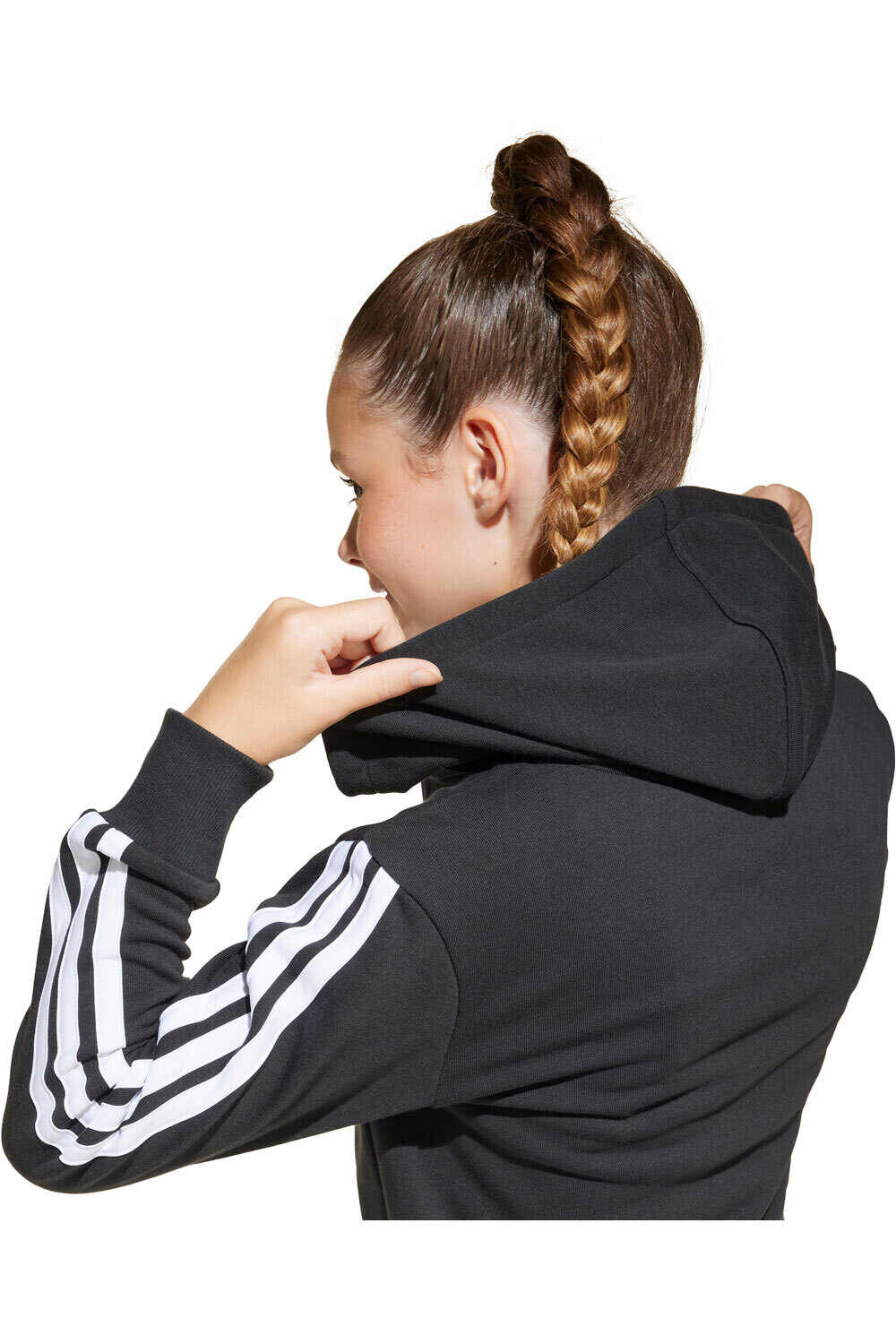 adidas sudadera niña JG 3S FT FZ CRO vista detalle