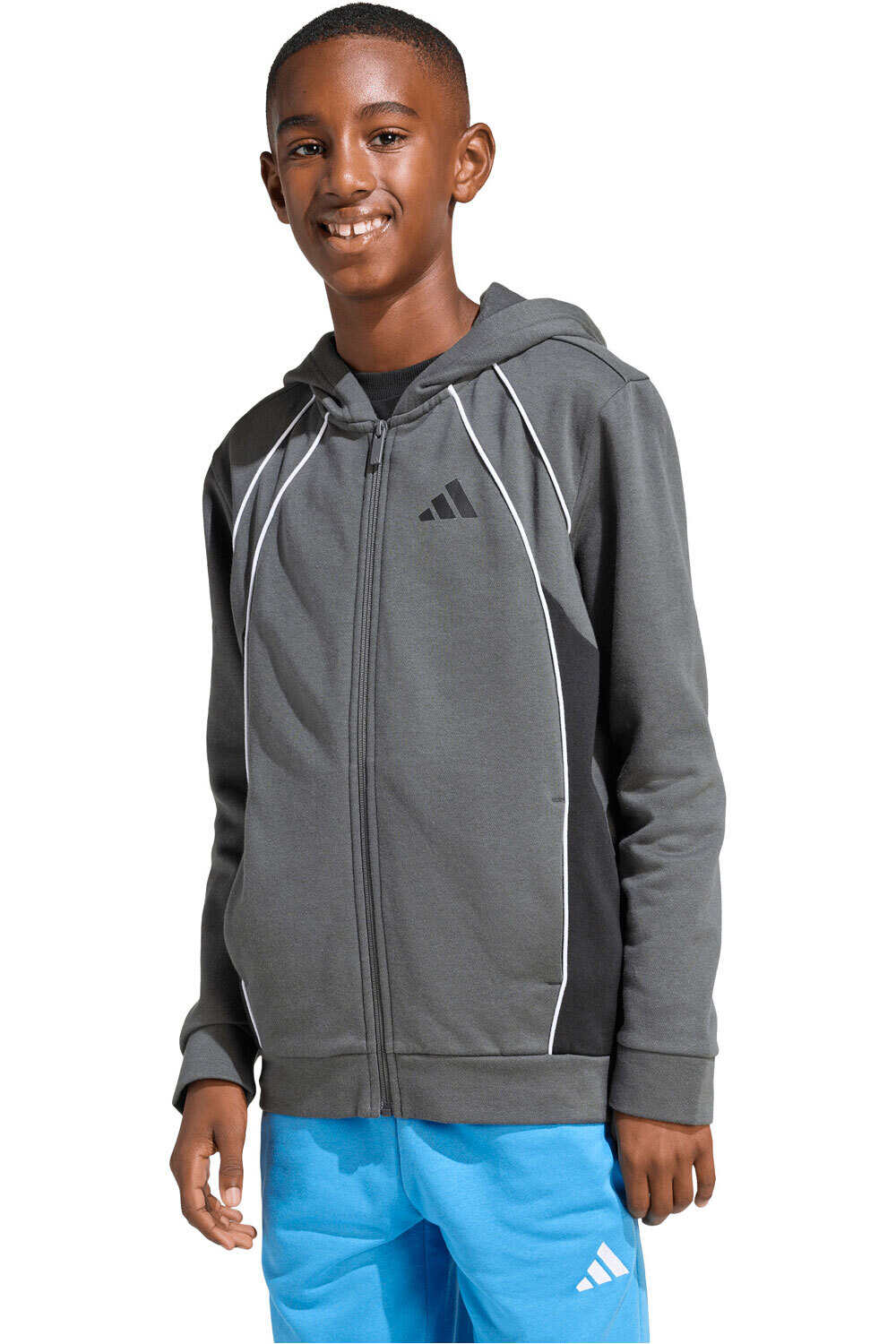 adidas sudadera niño BLOQUES DE COLORES vista frontal