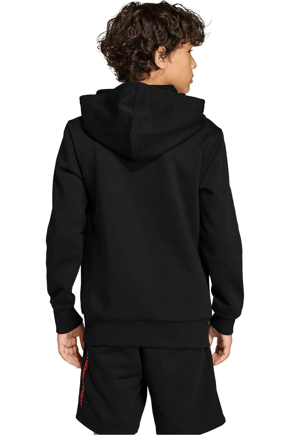 adidas sudadera niño BOYS SLOGAN FLEECE HOODIE vista trasera