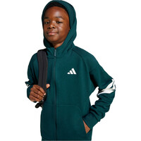 adidas sudadera niño J FI 3S FZ HD vista detalle