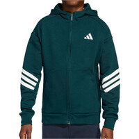 adidas sudadera niño J FI 3S FZ HD vista frontal