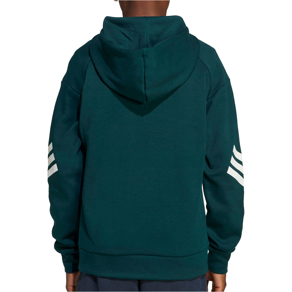 adidas sudadera niño J FI 3S FZ HD vista trasera