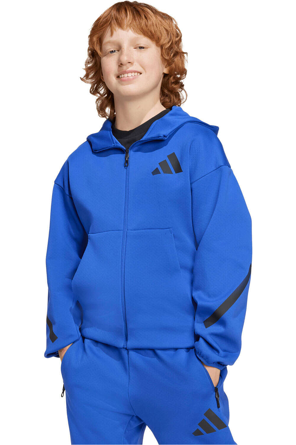 adidas sudadera niño J Z.N.E.FZ vista frontal
