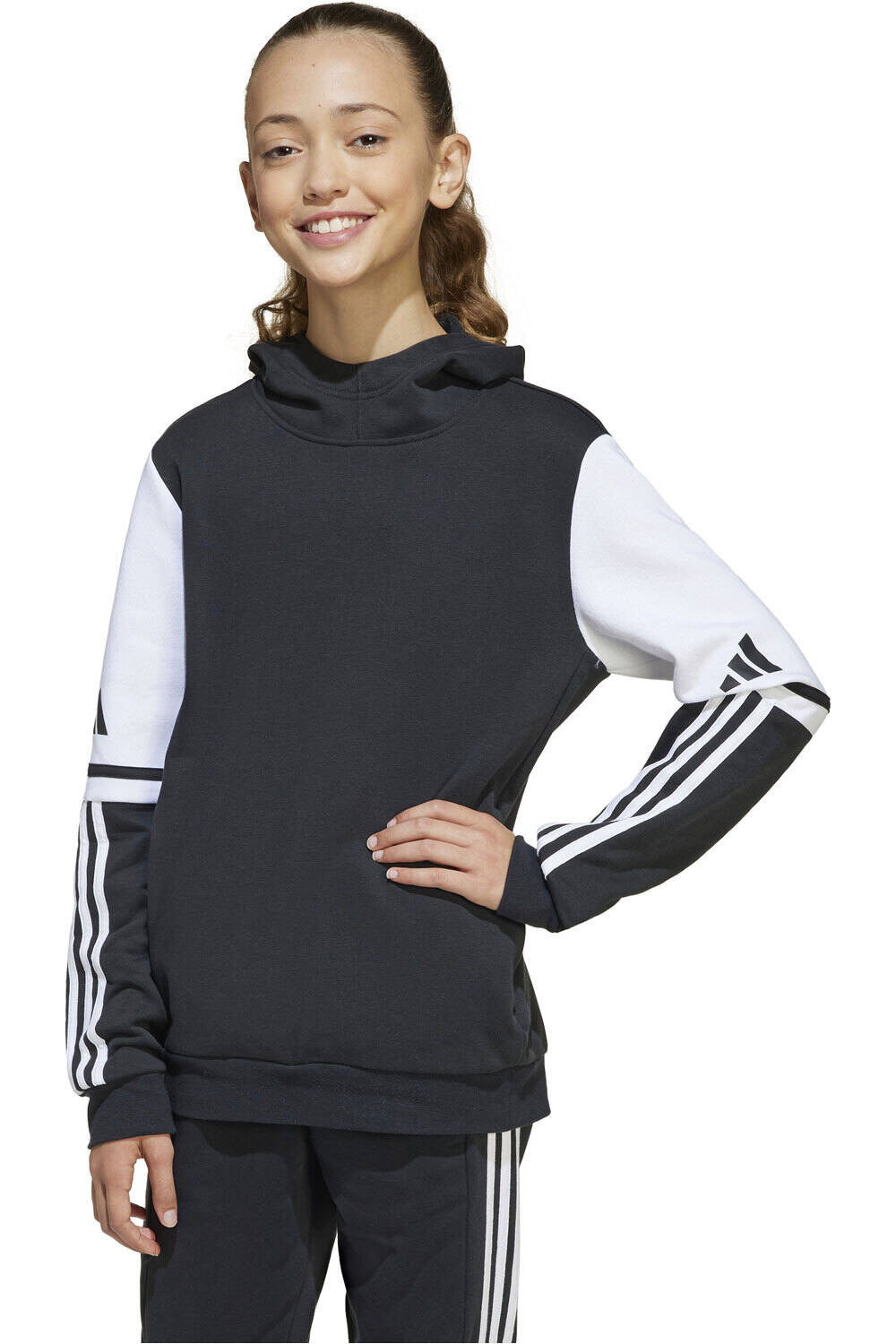 adidas sudadera niño SQ25 SW HOOD Y vista frontal