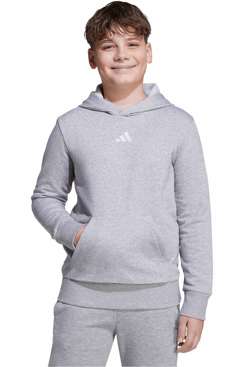 adidas sudadera niño X_J SL FL HD 225 vista frontal