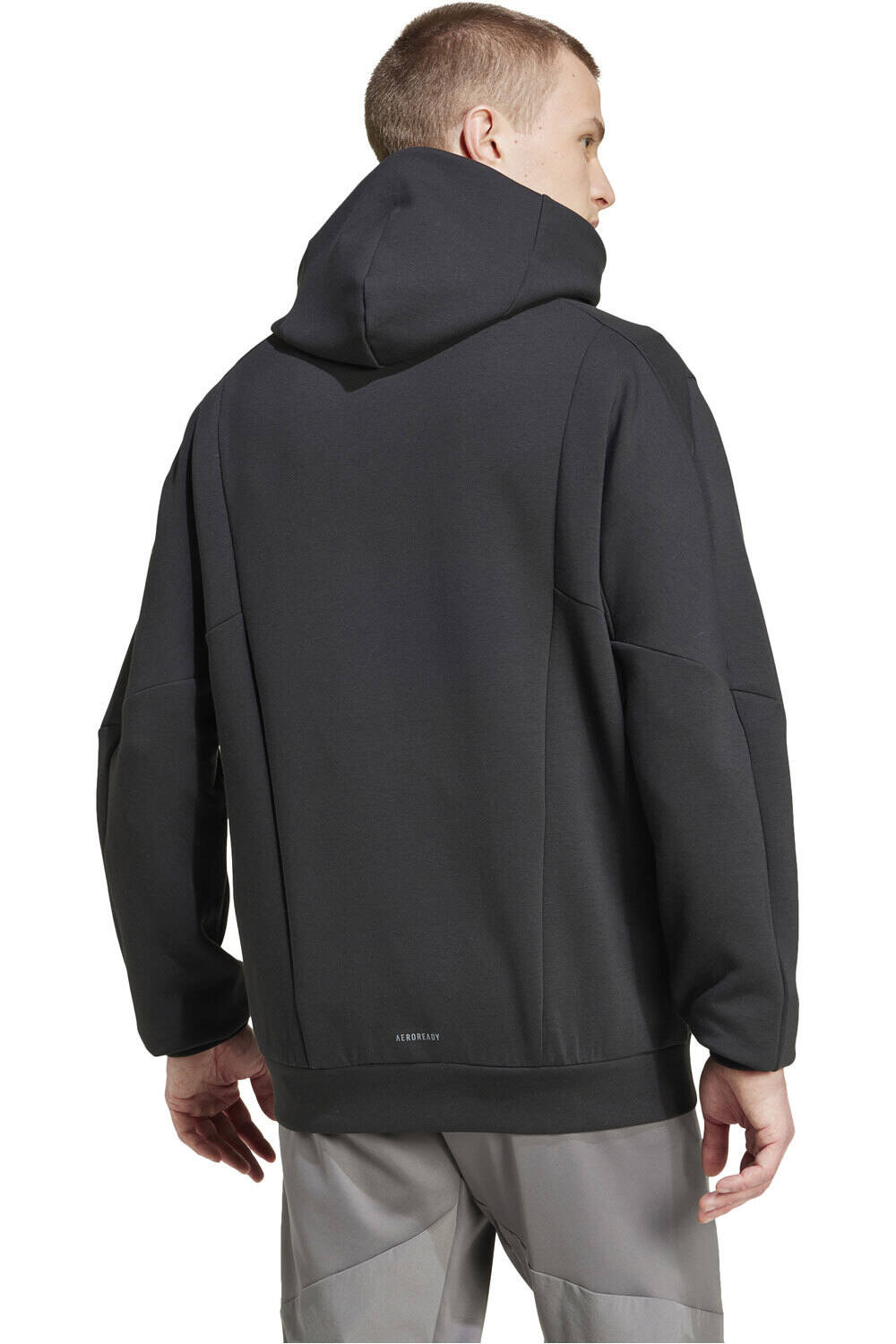 adidas sudaderas deportivas hombre D4T FULL-ZIP HO vista trasera