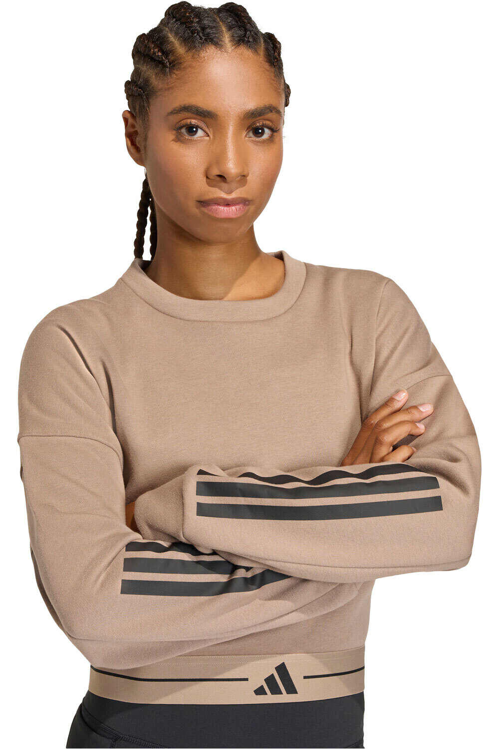 adidas sudaderas deportivas mujer HYPERGLAM 3 STRIPES vista detalle