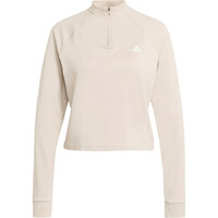 adidas sudaderas deportivas mujer TRAIN ESSENTIALS MINIMAL BRANDING 1/4 ZIP 04