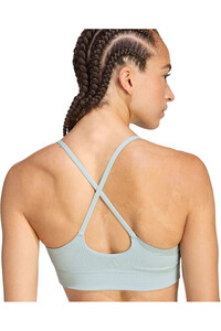 adidas sujetadores deportivos ADIDAS ALL ME LIGHT SUPPORT RIB vista detalle
