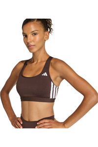 adidas sujetadores deportivos IMPACTO MEDIO OPTIME ESSENTIALS 3 STRIPES vista detalle