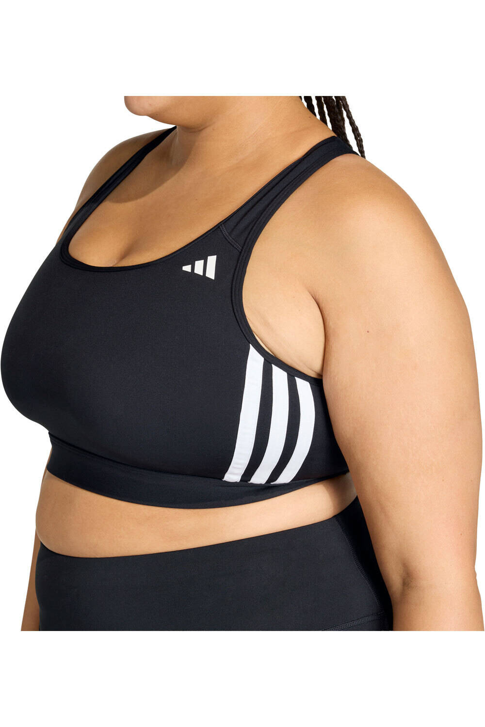 adidas sujetadores deportivos OPTIME ESSENTIALS WORKOUT DE 3 BANDAS DE SUJECIN MEDIA (TAL vista detalle