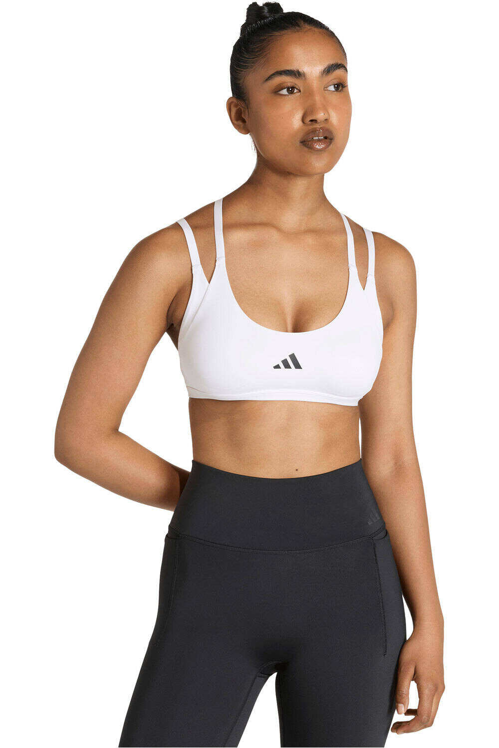 adidas sujetadores deportivos OPTIME WORKOUT STRAPPY LIGHT SUPPORT vista frontal