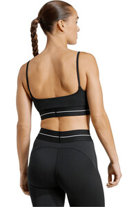 adidas sujetadores deportivos POCO IMPACTO HYPERGLAM 3 STRIPES vista trasera