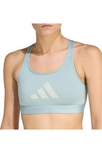 adidas sujetadores deportivos SUJETADOR POWERREACT BIG LOGO GRAPHIC vista detalle