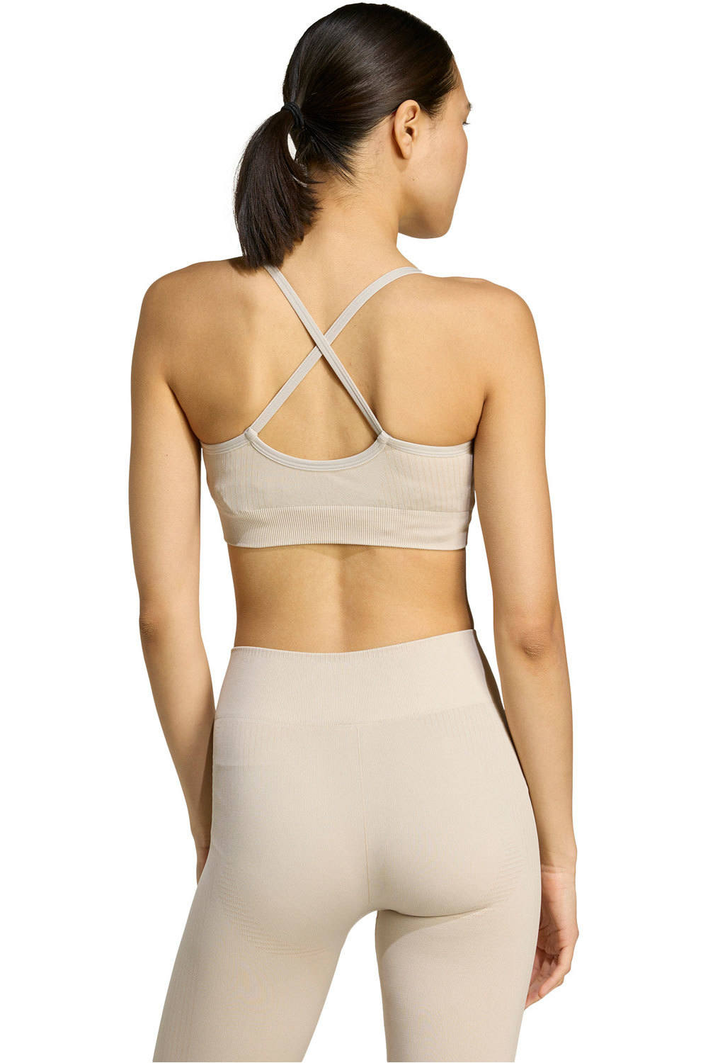 adidas sujetadores deportivos WE KNIT LS BRA vista trasera