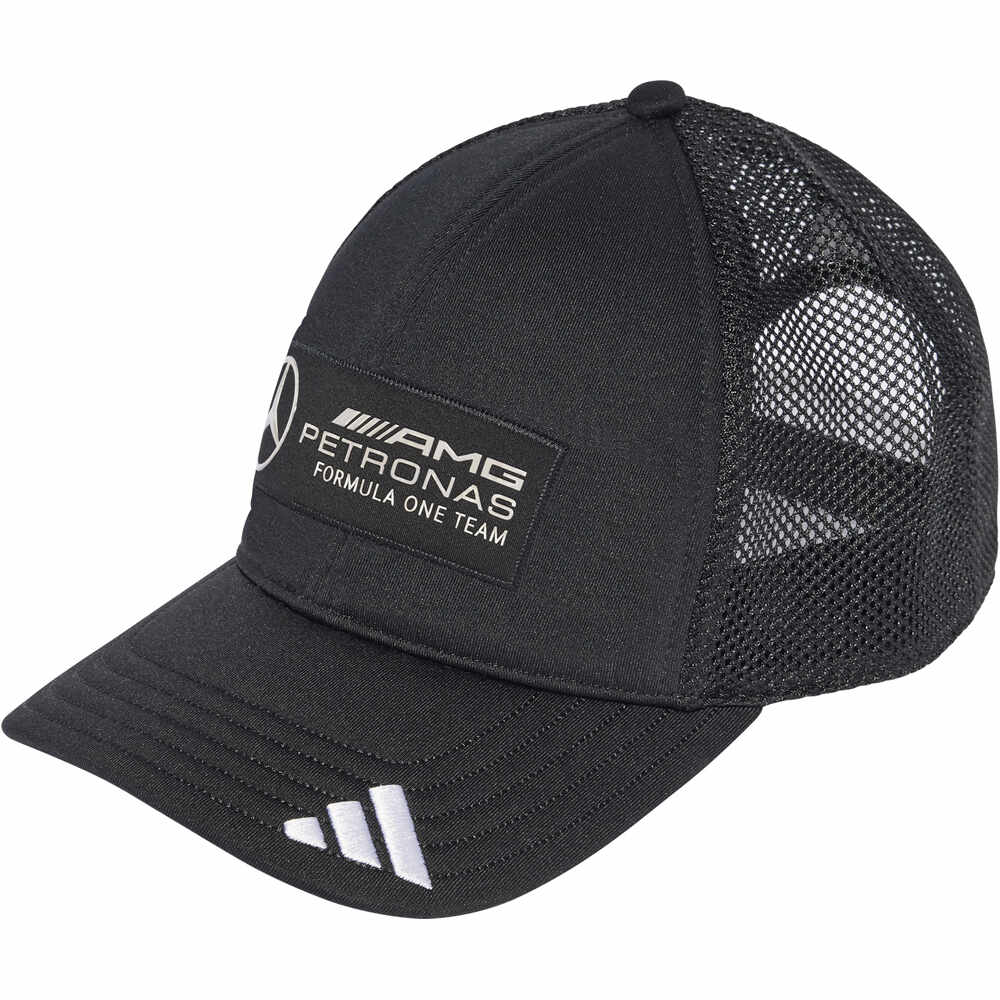 adidas visera lona MERCEDES AMG PETRONAS LOGO vista frontal