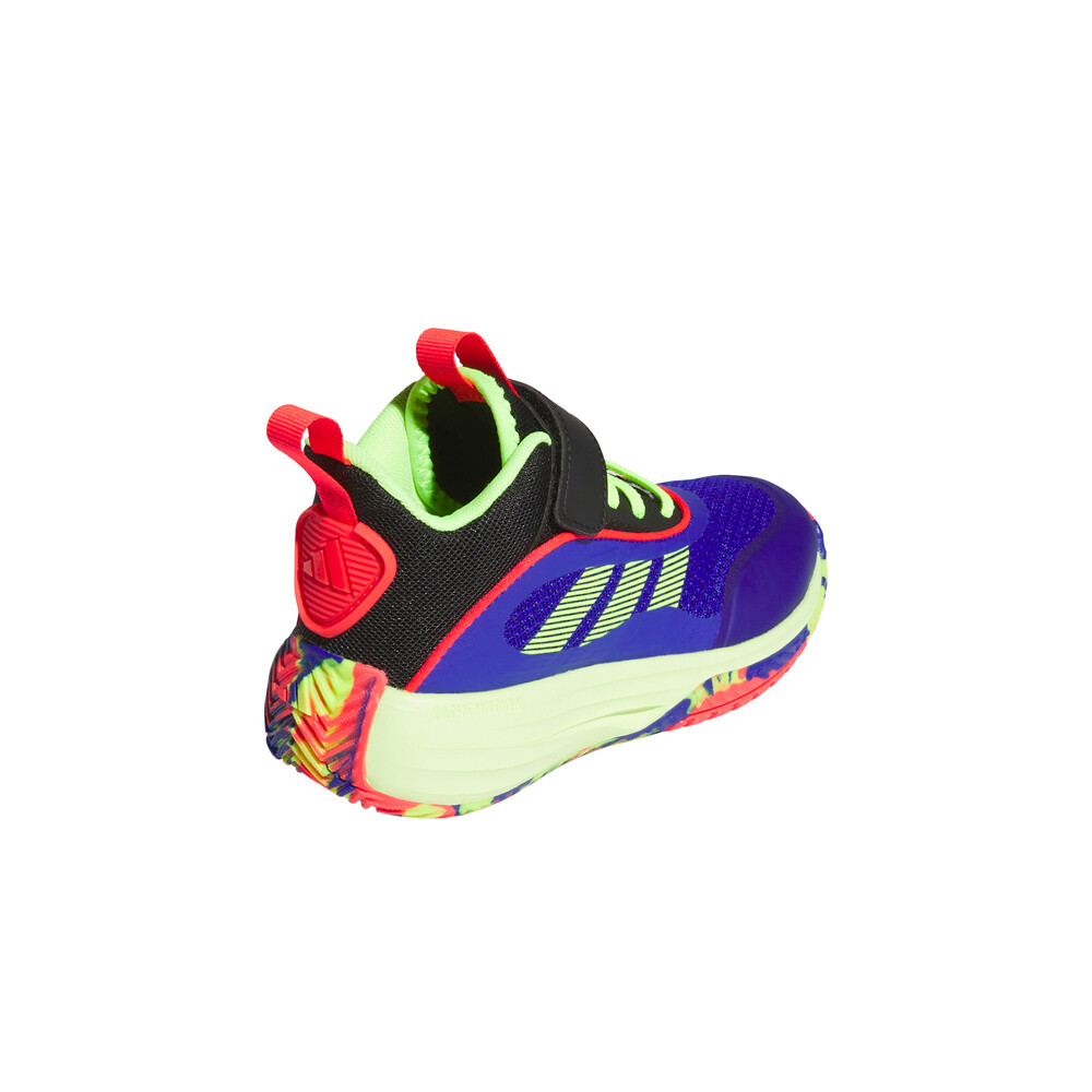 adidas zapatilla baloncesto niños OWNTHEGAME 3.0 J AZVE vista trasera