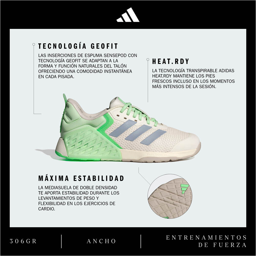 adidas zapatillas fitness mujer DROPSET 3 TRAINER W 06