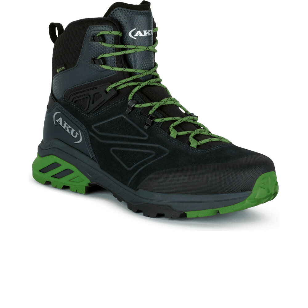 Aku bota trekking hombre REACTIVE GTX Dark Grey-Green lateral interior
