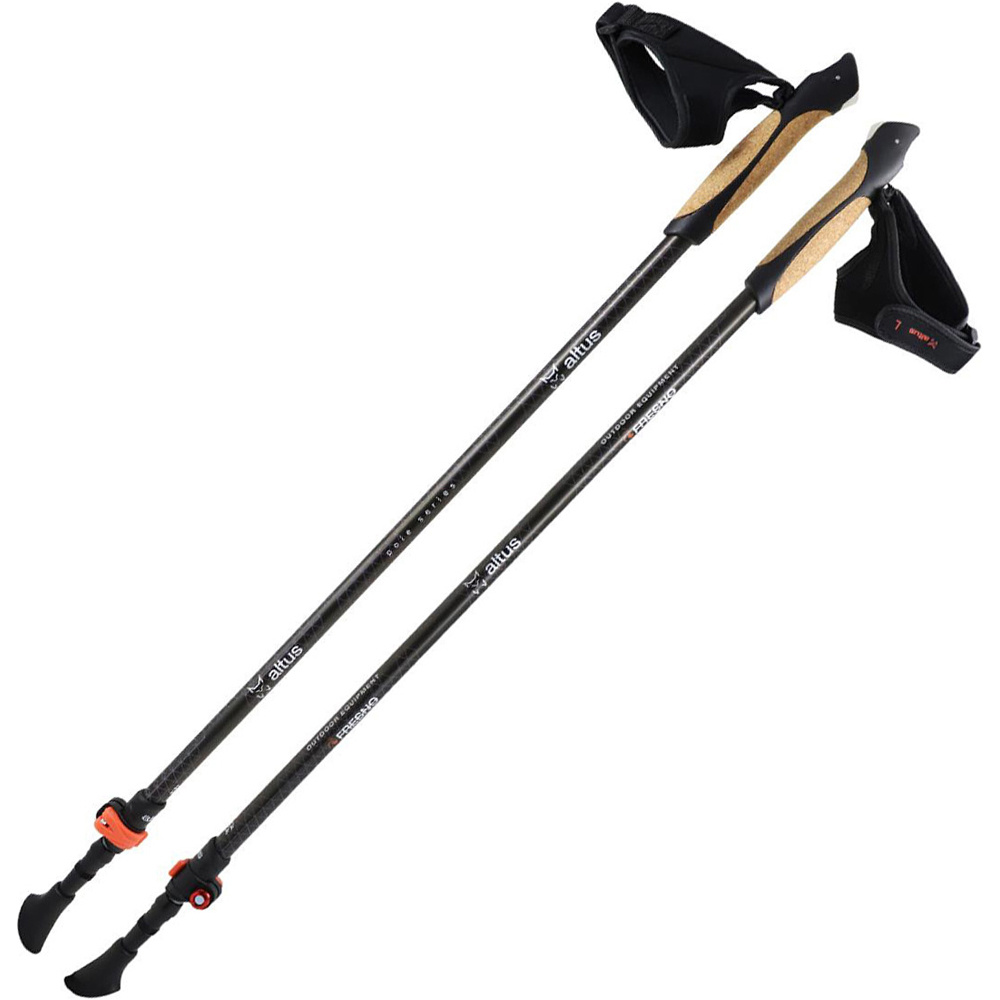 Altus bastón travesía montaña PAR BASTON FRESNO NORDIC WALKING vista frontal