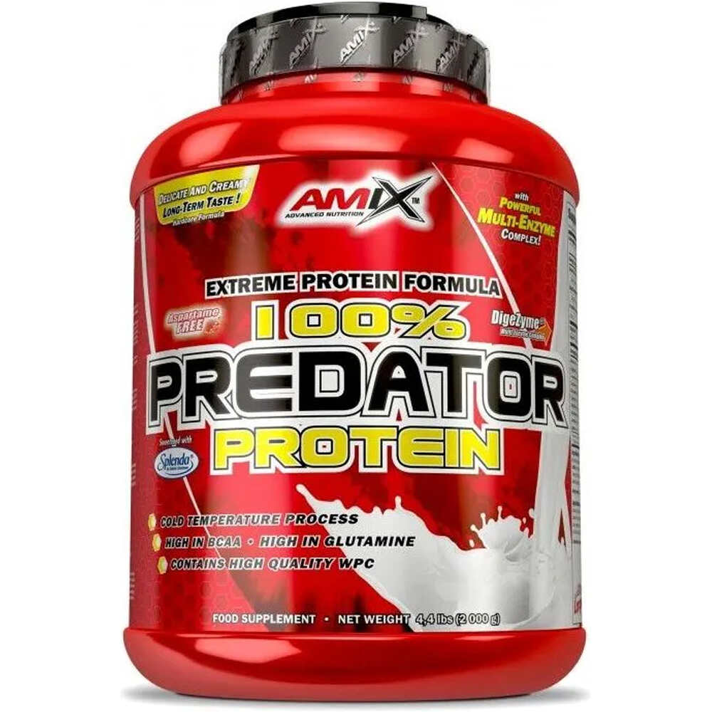 Amix Nutrition proteínas PREDATOR PROTEIN 2 KG Cookie crema vista frontal