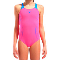 Arena bañador natación niña POSEIDONIA SWIMSUIT SWIM PRO BACK vista frontal