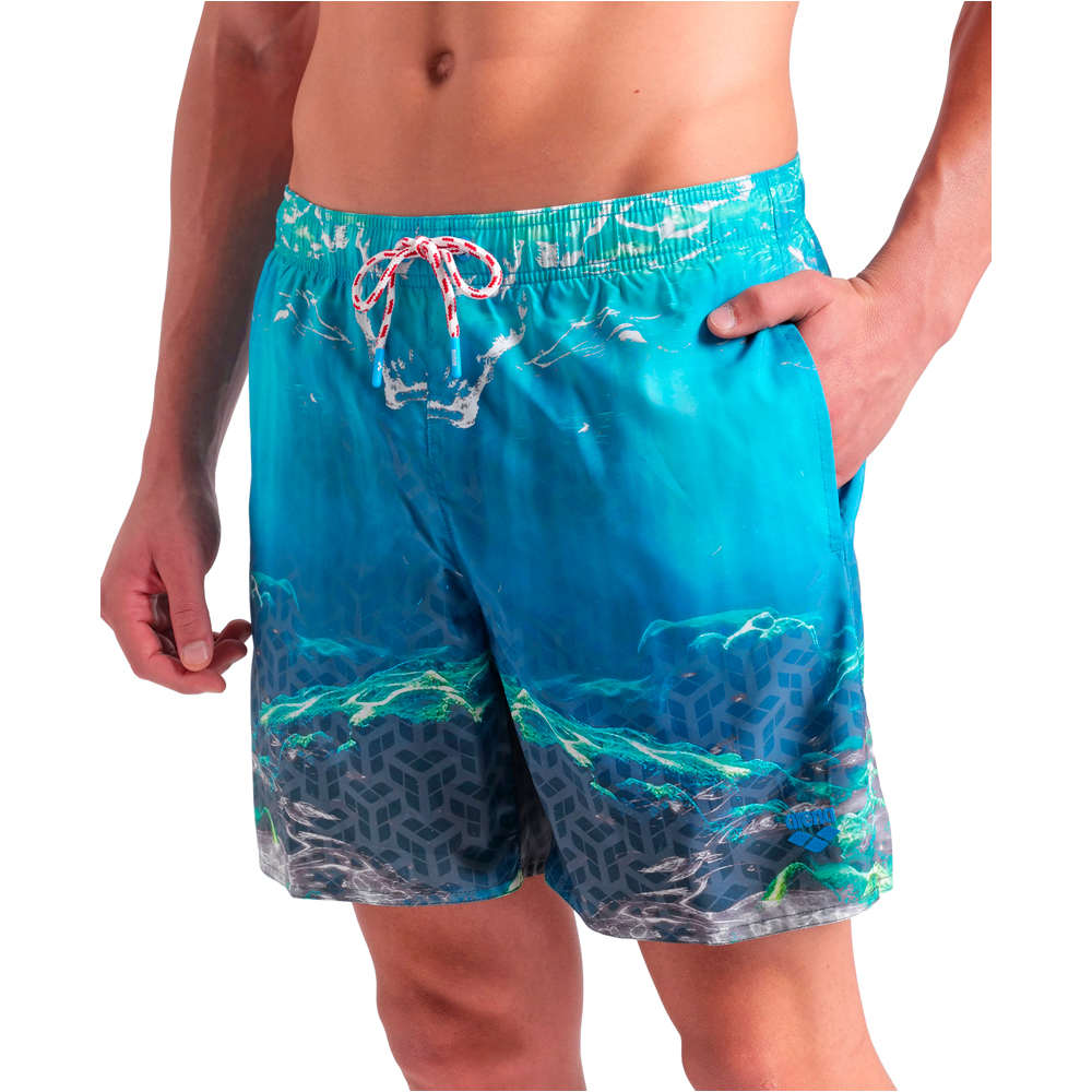 Arena bañador playa hombre ARENA WATER PRINTS vista detalle