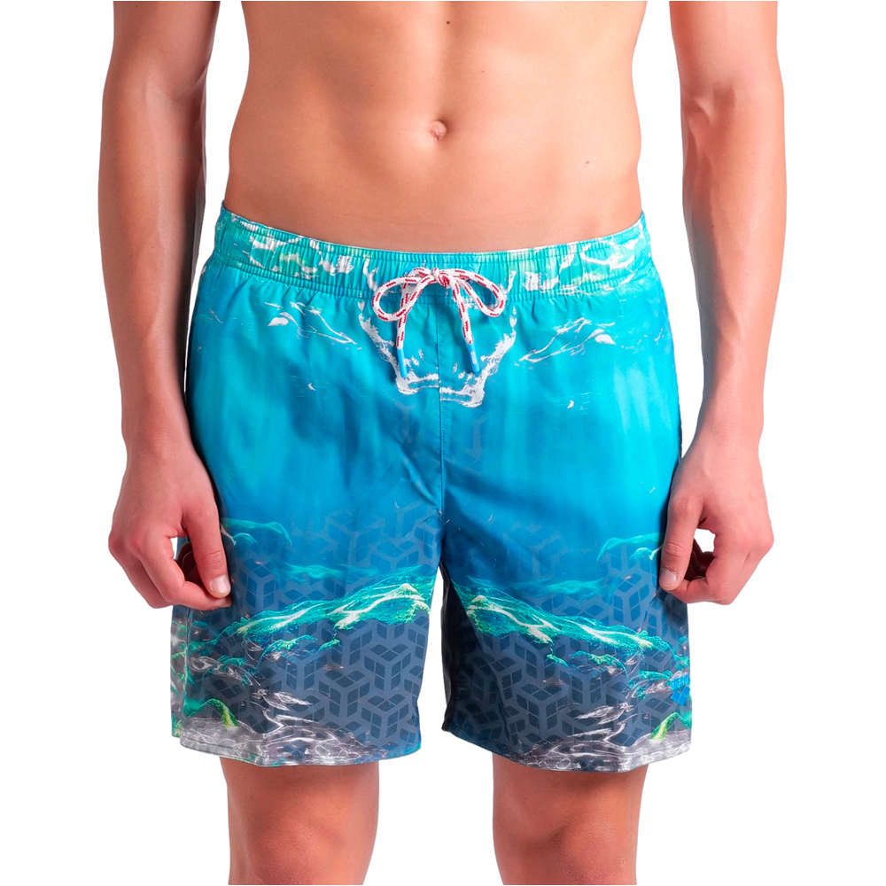 Arena bañador playa hombre ARENA WATER PRINTS vista frontal