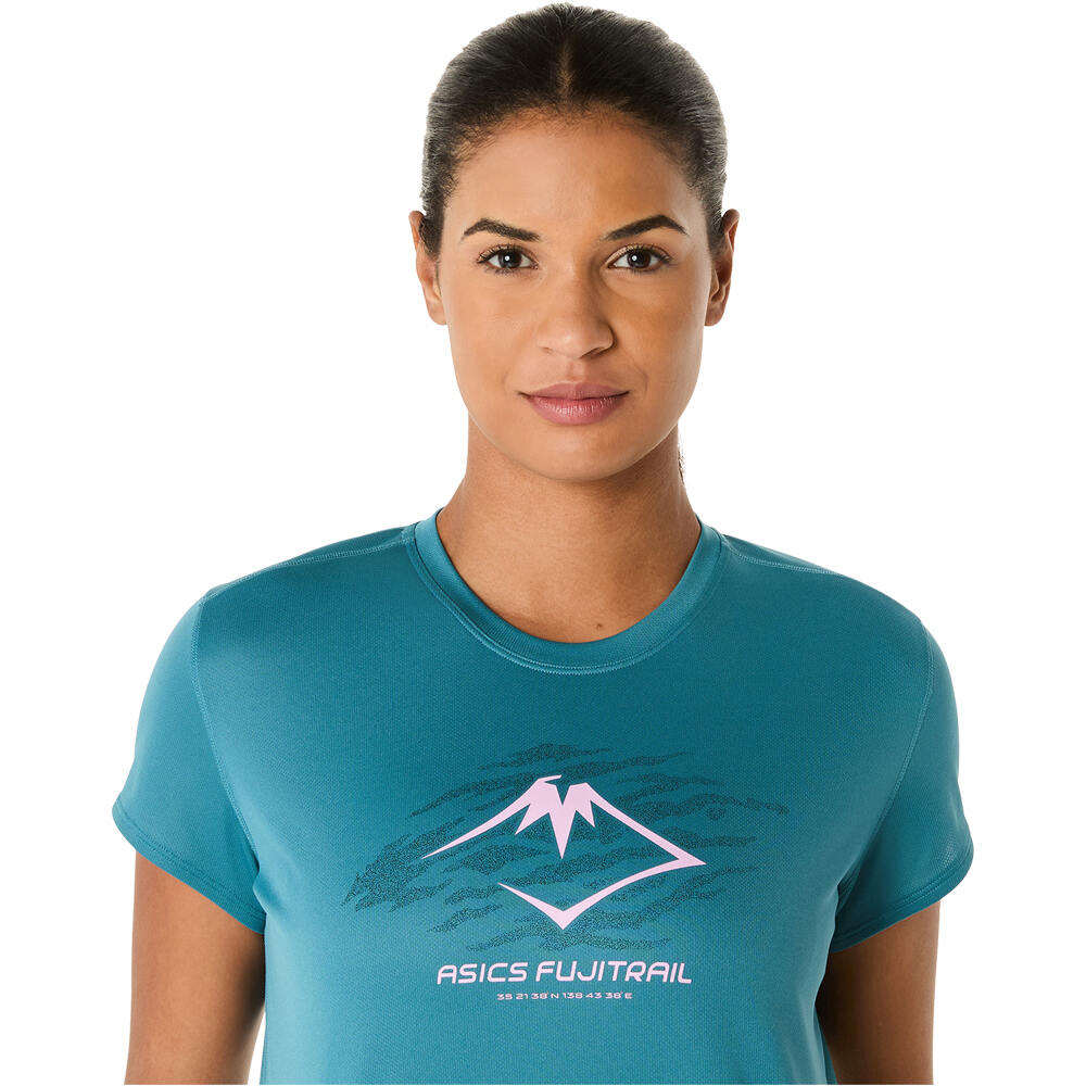 Asics camiseta entrenamiento manga corta mujer FUJITRAIL LOGO SS TOP 03