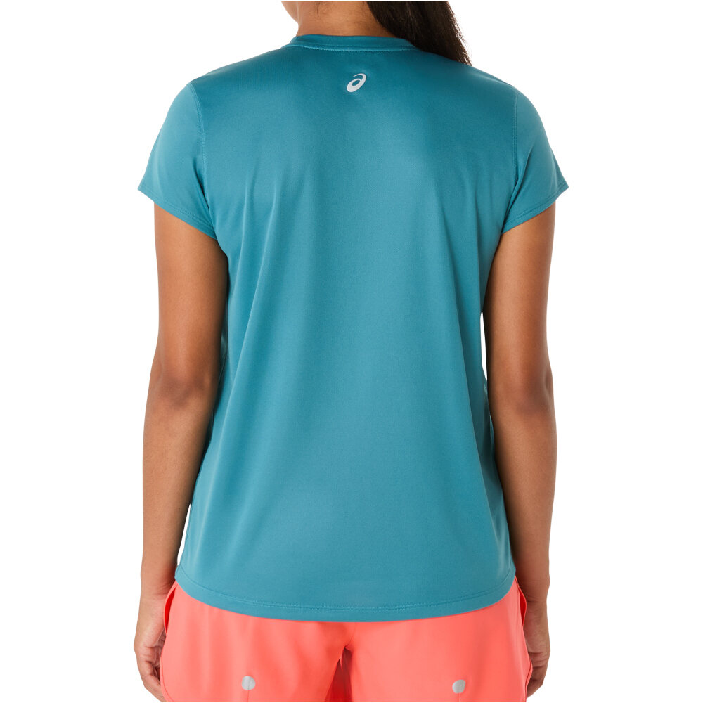 Asics camiseta entrenamiento manga corta mujer FUJITRAIL LOGO SS TOP vista trasera