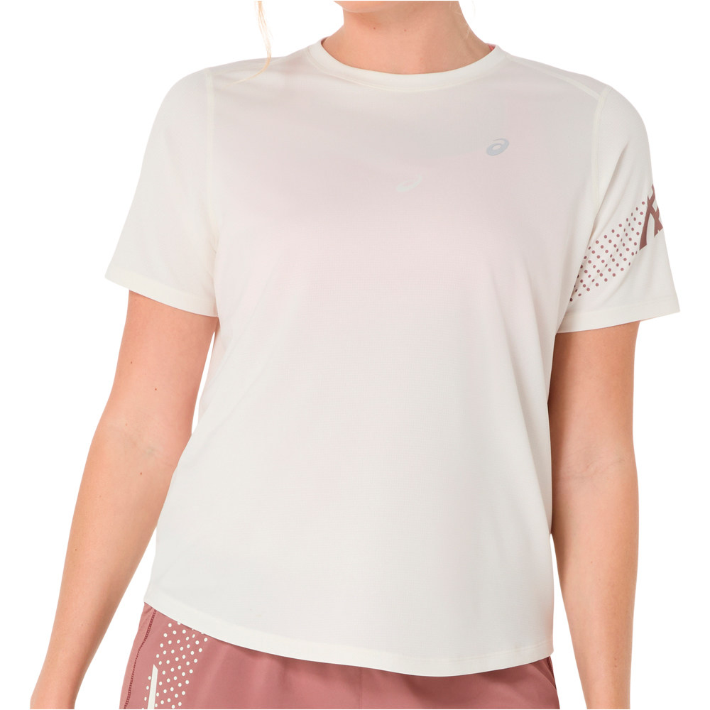 Asics camiseta entrenamiento manga corta mujer ICON SS TOP vista frontal