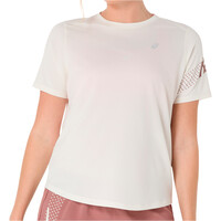 Asics camiseta entrenamiento manga corta mujer ICON SS TOP vista frontal