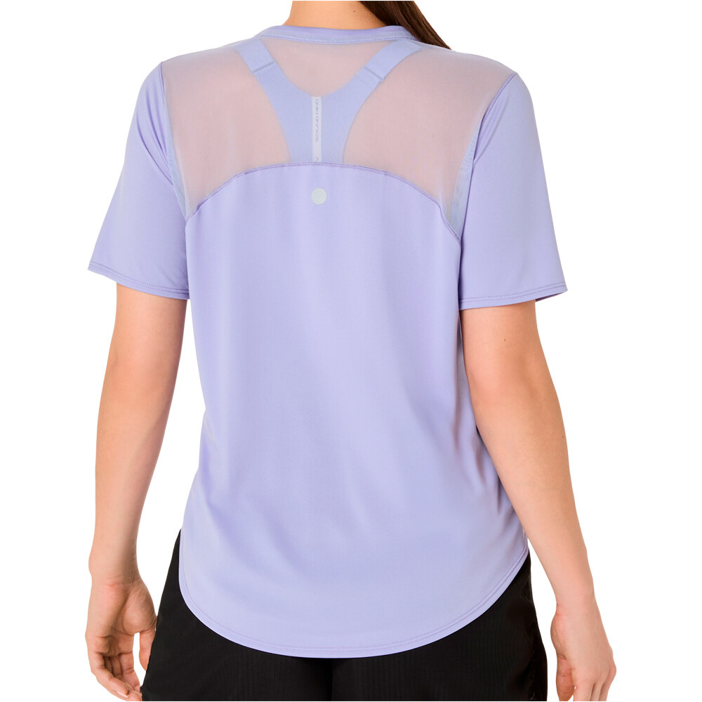 Asics camiseta entrenamiento manga corta mujer ROAD FADE SS TOP vista trasera