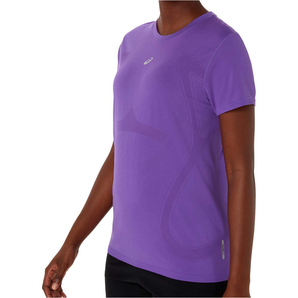 Asics camiseta entrenamiento manga corta mujer ROAD SEAMLESS SS TOP vista detalle