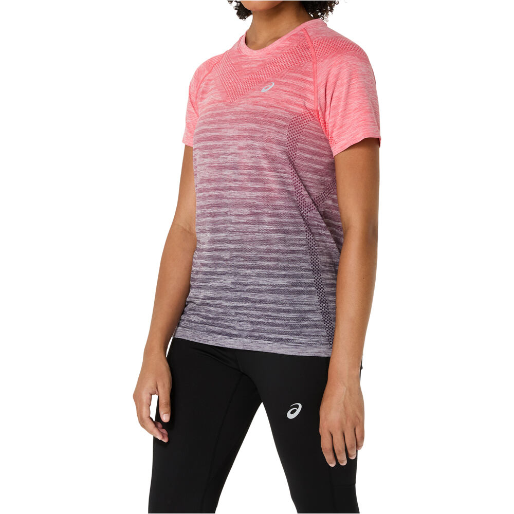 Asics camiseta entrenamiento manga corta mujer SEAMLESS SS TOP vista detalle