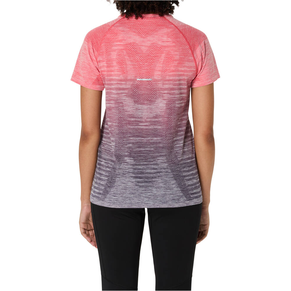Asics camiseta entrenamiento manga corta mujer SEAMLESS SS TOP vista trasera