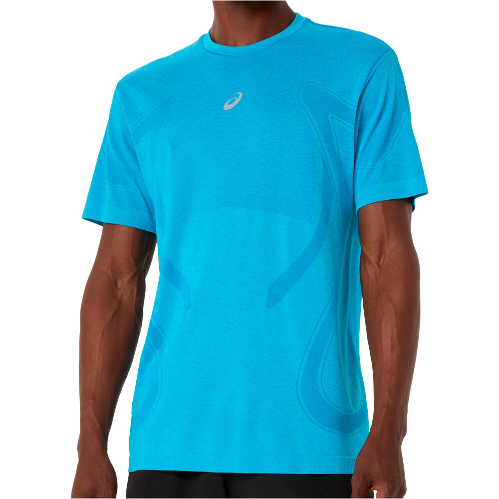 Asics camiseta técnica manga corta hombre ROAD SEAMLESS SS TOP vista frontal