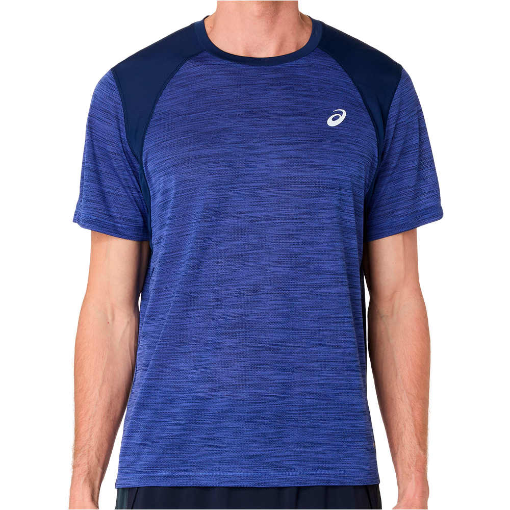 Asics camiseta técnica manga corta hombre ROAD SS TOP vista frontal