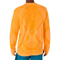 Asics camiseta técnica manga larga hombre ROAD SEAMLESS LS TOP vista trasera