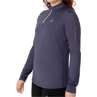 Asics camiseta técnica manga larga mujer CORE LS 1/2 ZIP WINTER TOP vista detalle