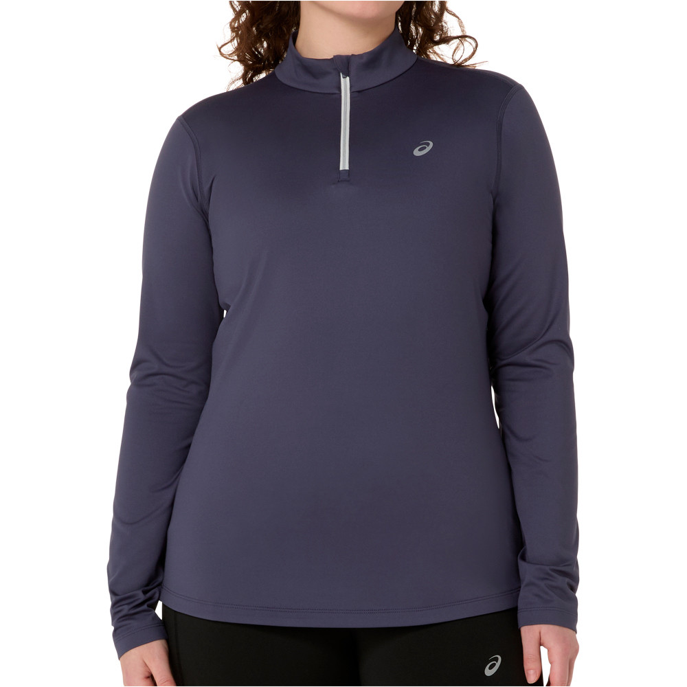 Asics camiseta técnica manga larga mujer CORE LS 1/2 ZIP WINTER TOP vista frontal