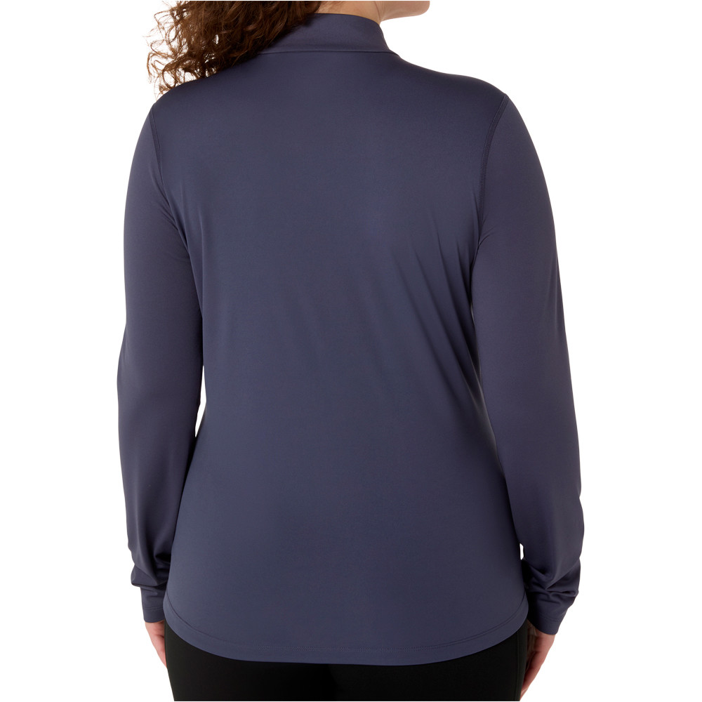 Asics camiseta técnica manga larga mujer CORE LS 1/2 ZIP WINTER TOP vista trasera