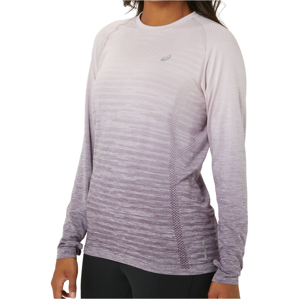 Asics camiseta técnica manga larga mujer SEAMLESS LS TOP vista detalle