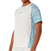 Asics camiseta tenis manga corta hombre PADEL COURT AOP SS TOPBLAZ vista detalle