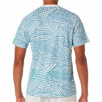 Asics camiseta tenis manga corta hombre PADEL COURT AOP SS TOPBLAZ vista trasera