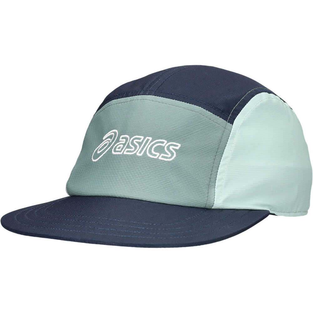 Asics gorra running 5 PANEL CAP vista frontal