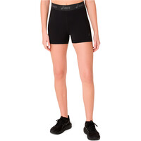 Asics malla corta running mujer ESSENTIAL ASICS LOGO 3IN TIGHT vista frontal